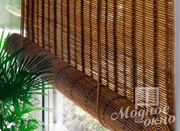 Бамбук. Рулонні штори (жалюзі) в Зеливе
