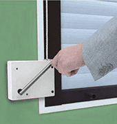 Защитные роллеты. Управление - касета мингнон